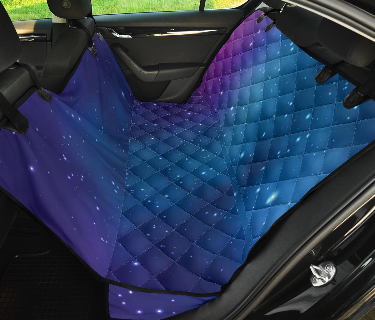 Nebula Pattern Print Design A01 Rear Dog Car Seat Cover Hammock