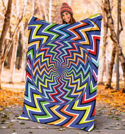 Optical illusion Pattern Print Design A02 Premium Blanket