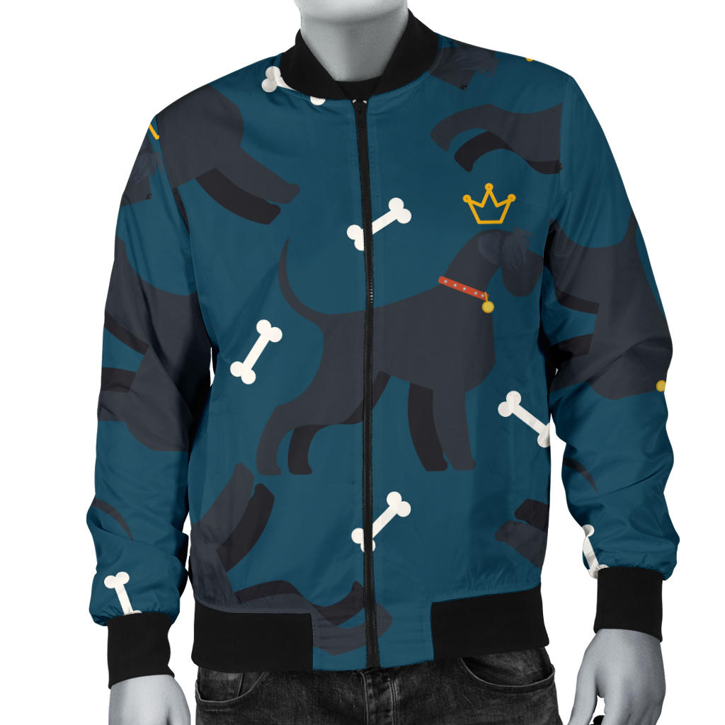 Schnauzers Pattern Print Design A04 Men Bomber Jacket