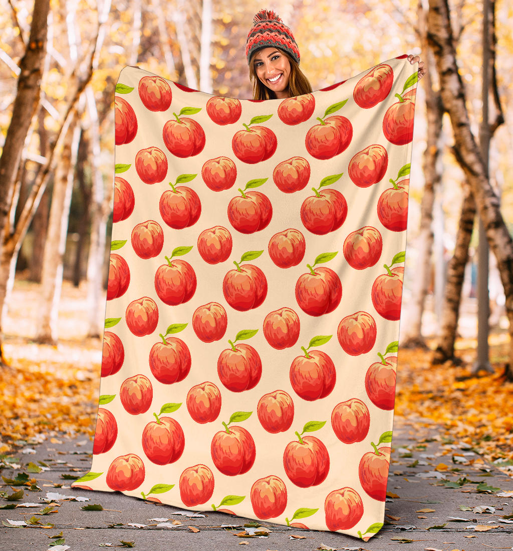 Peach Pattern Print Design A03 Premium Blanket