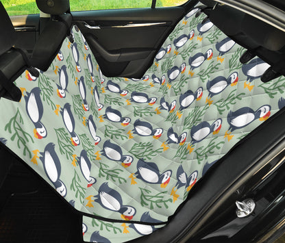 Puffin Pattern Print Design A04 Rear Dog Car Seat Cover Hammock