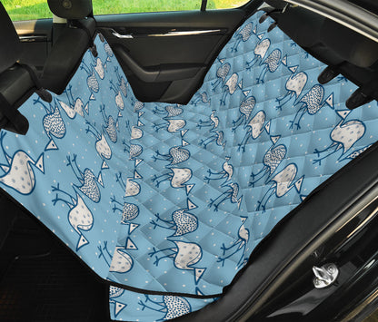 Emu Pattern Print Design 01 Rear Dog Car Seat Cover Hammock