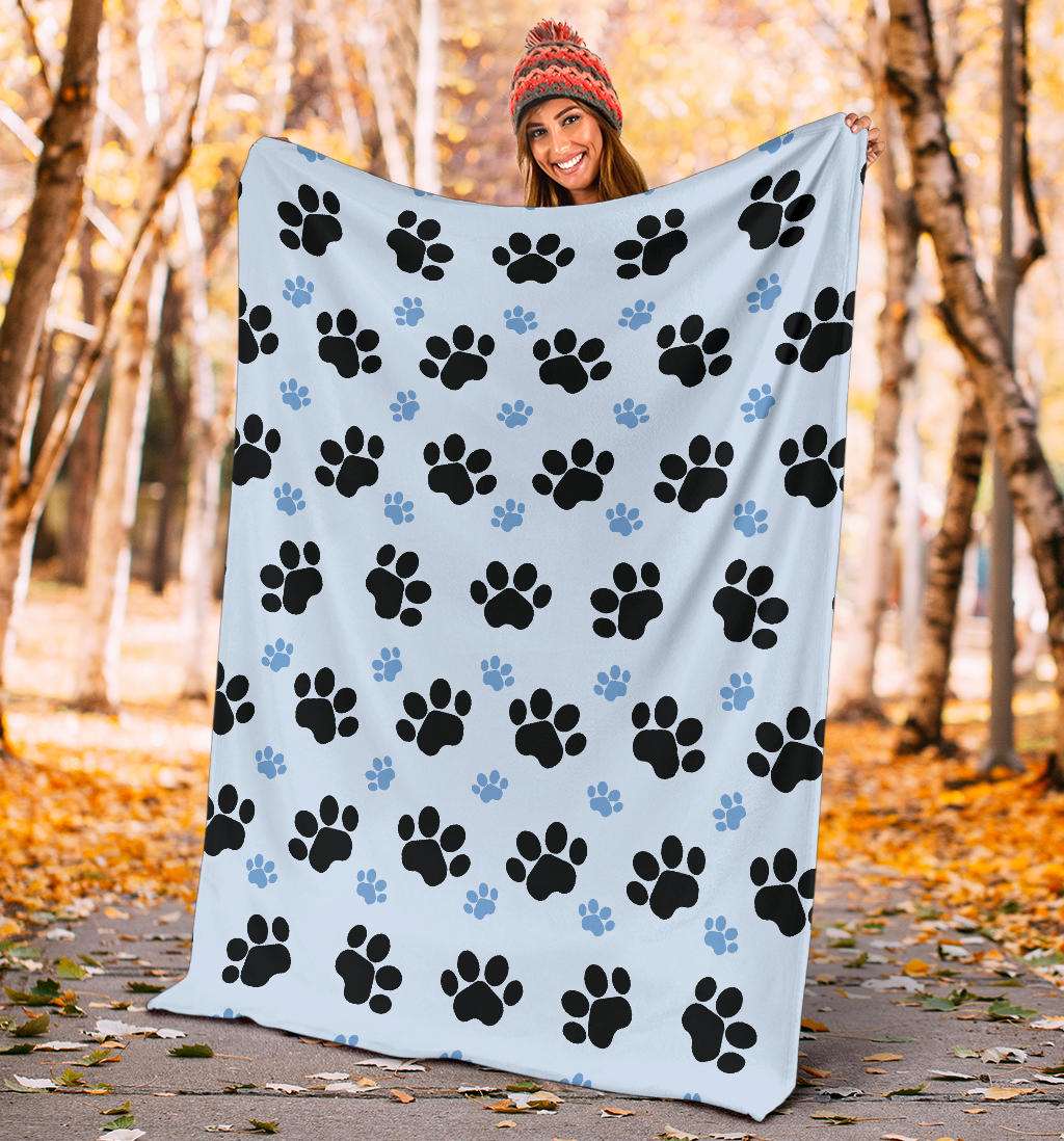 Paw Pattern Print Design A04 Premium Blanket