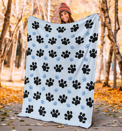 Paw Pattern Print Design A04 Premium Blanket