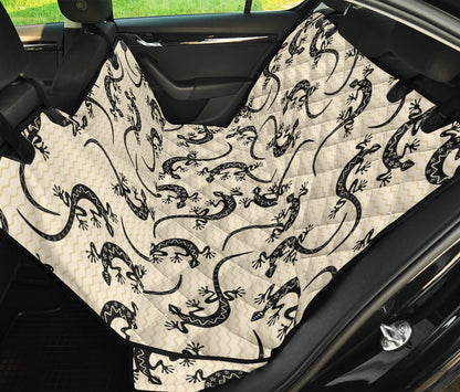 lizard Pattern Print Design 02 Rear Dog Car Seat Cover Hammock