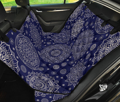 Mandala Pattern Print Design 02 Rear Dog Car Seat Cover Hammock