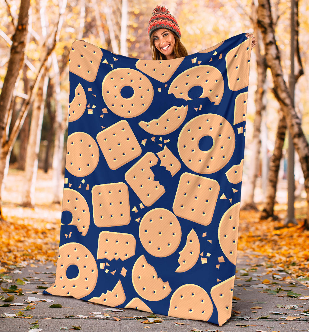 Cracker Pattern Print Design 03 Premium Blanket