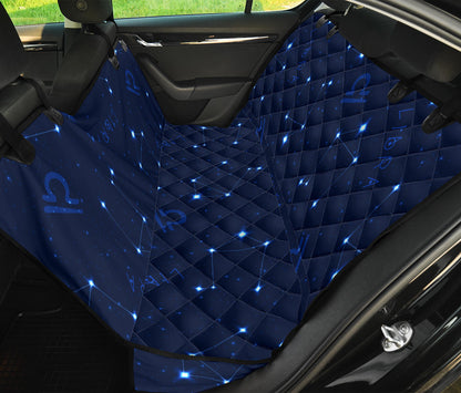 Libra Pattern Print Design 04 Rear Dog Car Seat Cover Hammock