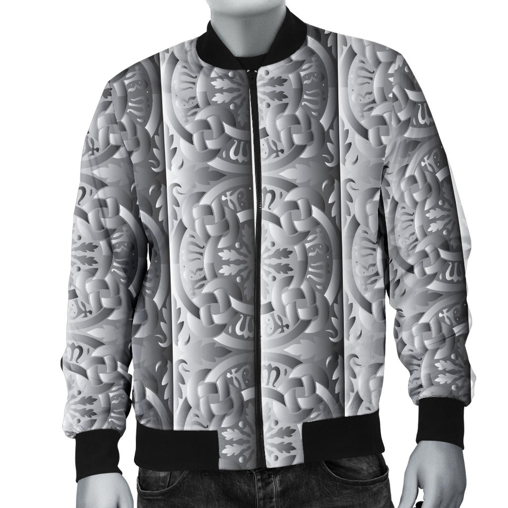 Celtic Pattern Print Design 03 Men Bomber Jacket