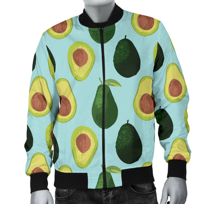 Avocado Pattern Print Design 04 Men Bomber Jacket