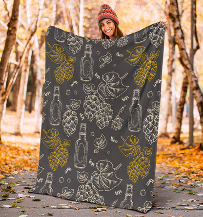 Hope Pattern Print Design 01 Premium Blanket