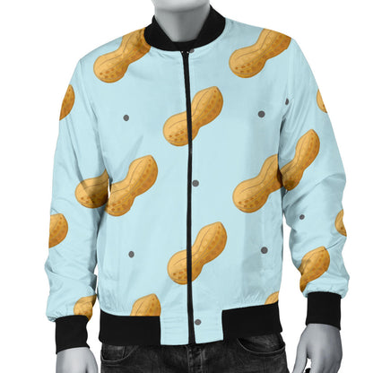 Peanut Pattern Print Design A03 Men Bomber Jacket