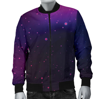 Night sky Pattern Print Design A04 Men Bomber Jacket