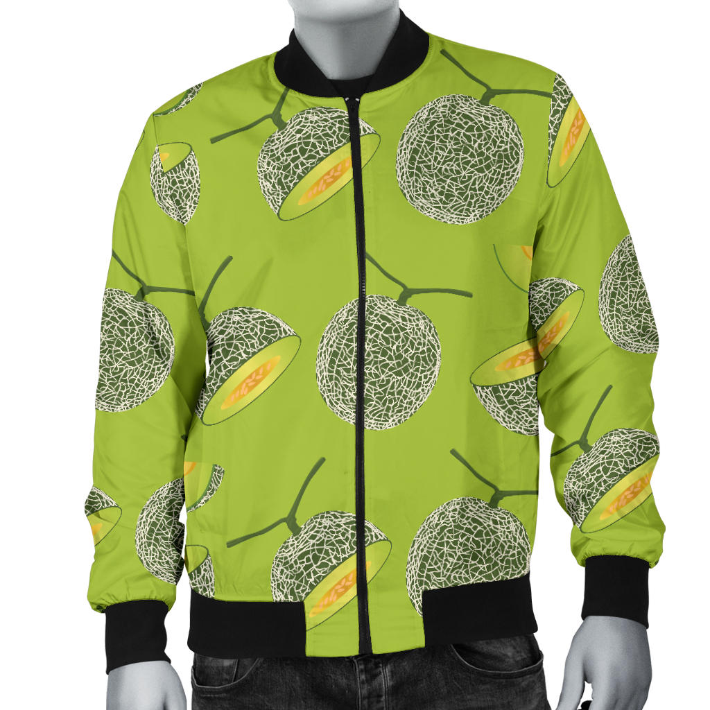 Cantaloupe Pattern Print Design 03 Men Bomber Jacket