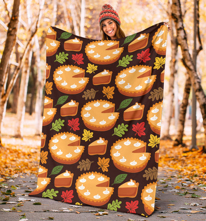 Pie Pattern Print Design A03 Premium Blanket