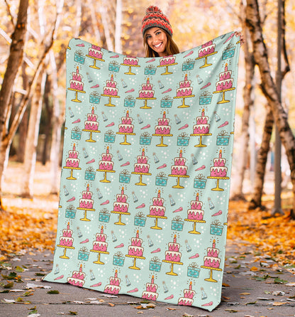 Cake Pattern Print Design 06 Premium Blanket