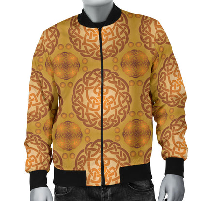 Celtic Pattern Print Design 01 Men Bomber Jacket