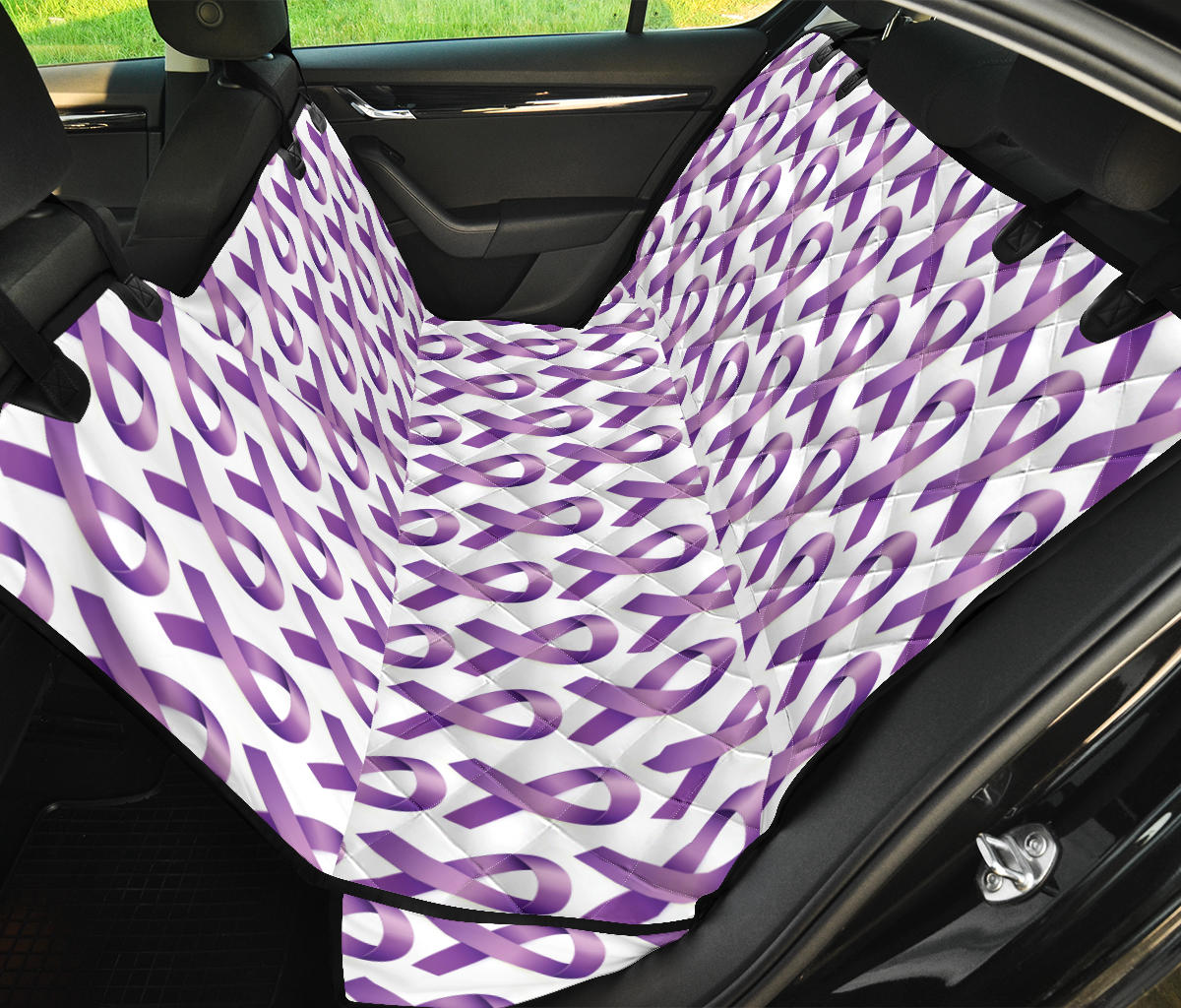Pancreatic cancer Pattern Print Design A01 Rear Dog Car Seat Cover Hammock