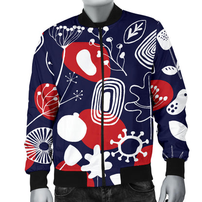 Nordic Pattern Print Design A02 Men Bomber Jacket