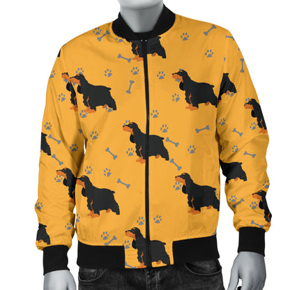 Cocker Pattern Print Design 01 Men Bomber Jacket