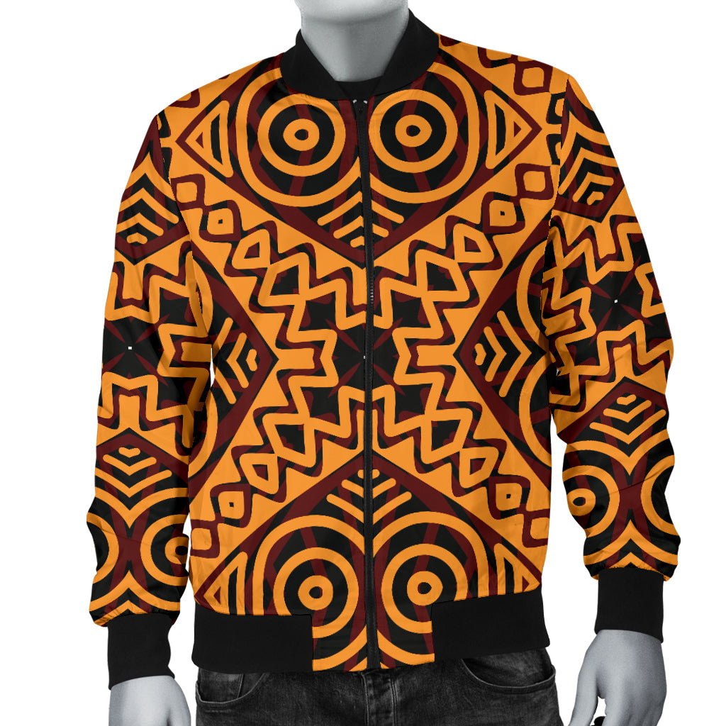 African Pattern Print Design 05 Men Bomber Jacket