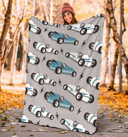 Racing Vintage Pattern Print Design A02 Premium Blanket