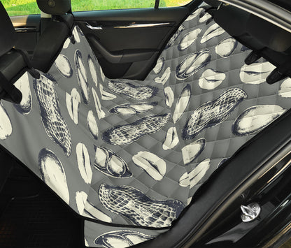 Peanut Pattern Print Design A01 Rear Dog Car Seat Cover Hammock
