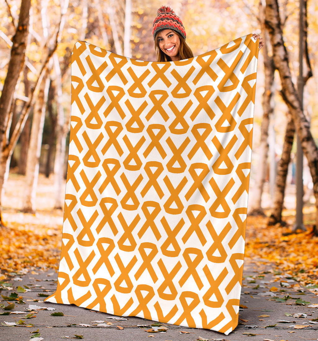 Appendix cancer Pattern Print Design 02 Premium Blanket