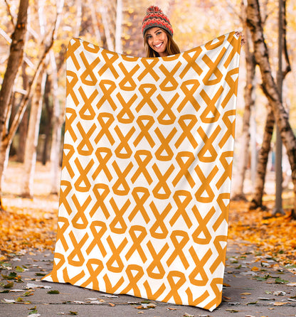 Appendix cancer Pattern Print Design 02 Premium Blanket