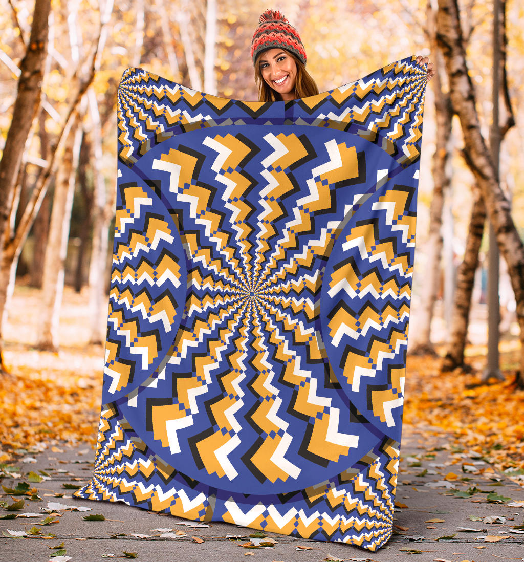 Optical illusion Pattern Print Design A01 Premium Blanket