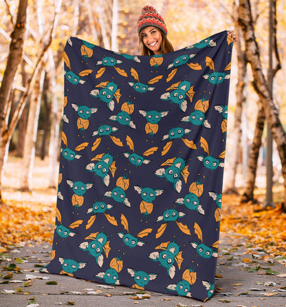 Bat Pattern Print Design 07 Premium Blanket