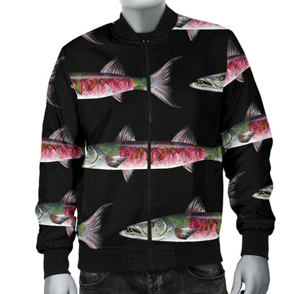 Barracuda Pattern Print Design 02 Men Bomber Jacket