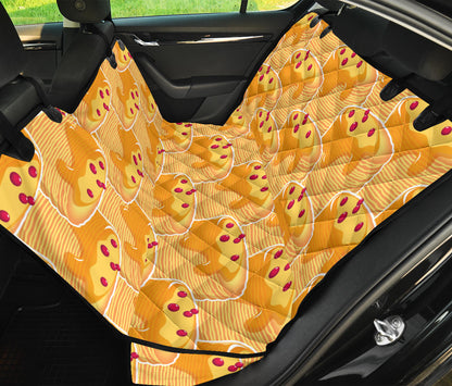 Pancake Pattern Print Design A04 Rear Dog Car Seat Cover Hammock