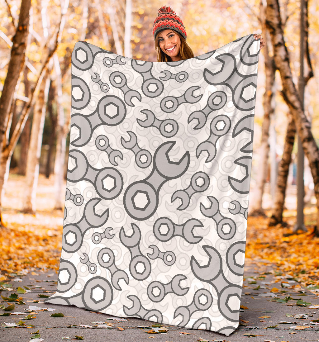 Mechanic Pattern Print Design 05 Premium Blanket