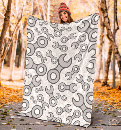 Mechanic Pattern Print Design 05 Premium Blanket