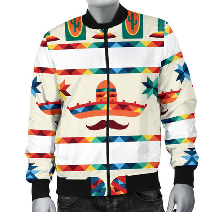 Maracas Mexican Pattern Print Design 01 Men Bomber Jacket