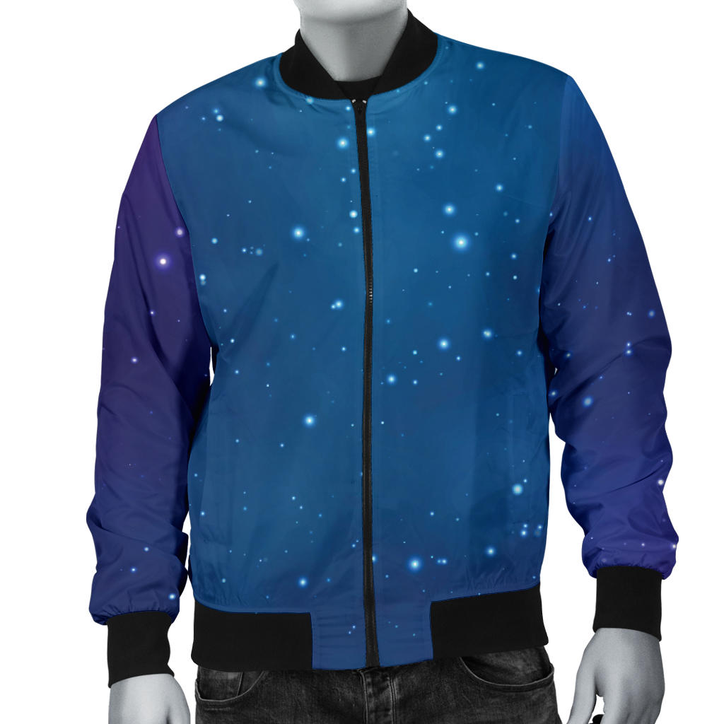 Nebula Pattern Print Design A01 Men Bomber Jacket