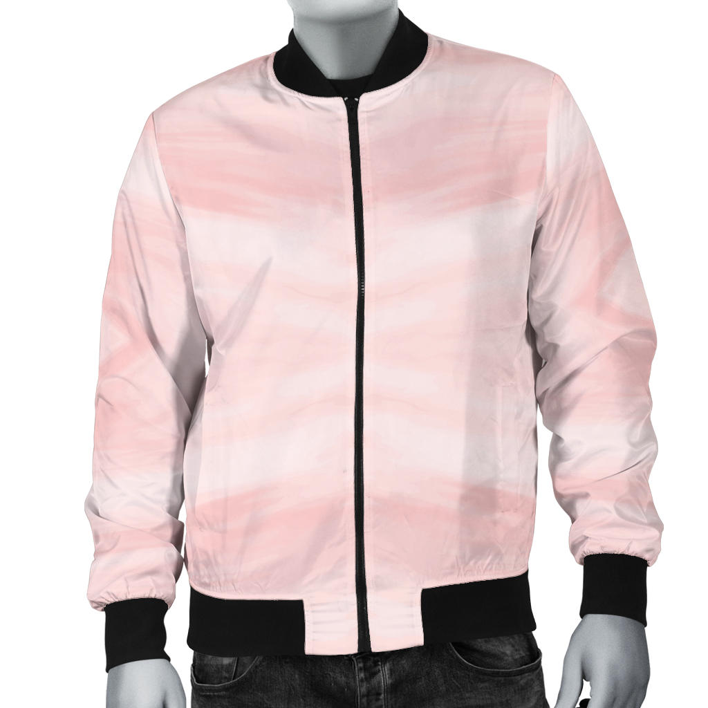 Marble Pattern Print Design 03 Men Bomber Jacket