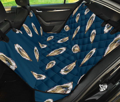 Oyster Pattern Print Design 03 Rear Dog Car Seat Cover Hammock