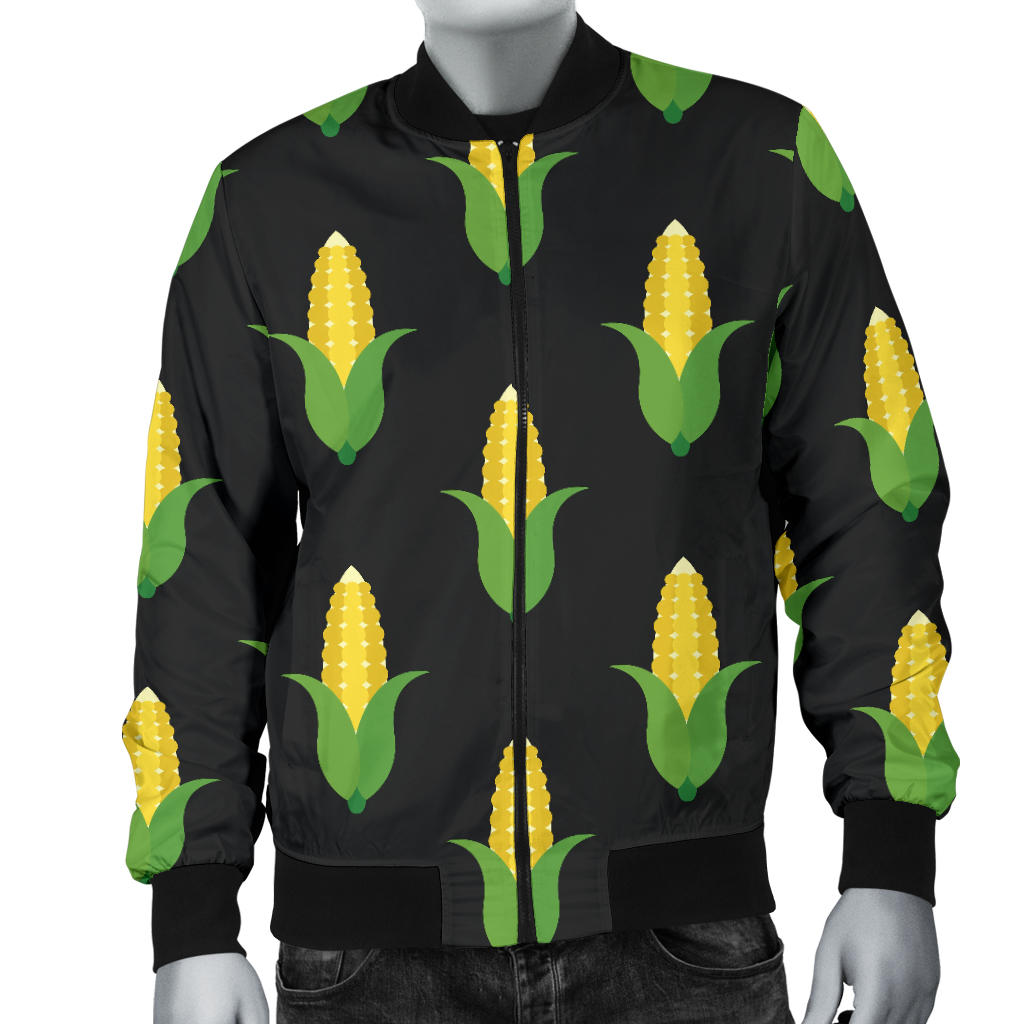 Corn Pattern Print Design 05 Men Bomber Jacket