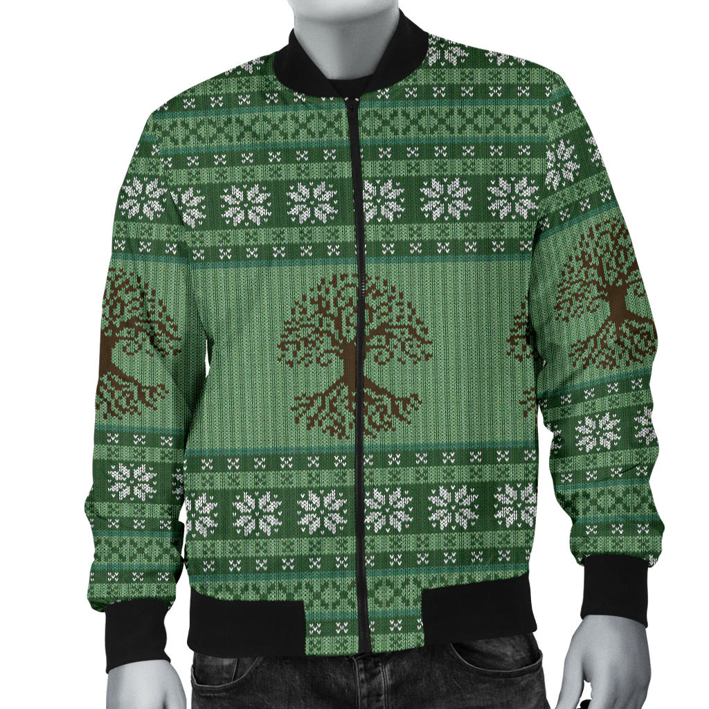 Celtic Pattern Print Design 09 Men Bomber Jacket