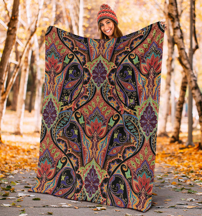 Bohemian Pattern Print Design 06 Premium Blanket