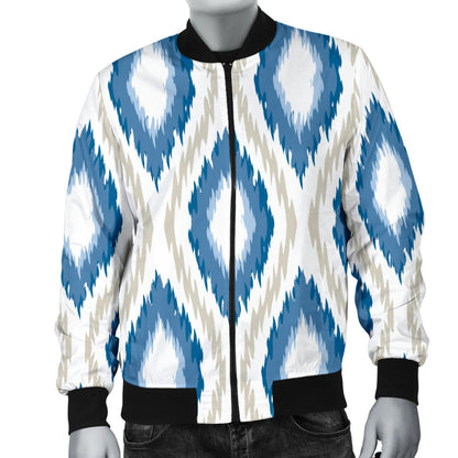 Ikat Pattern Print Design 02 Men Bomber Jacket