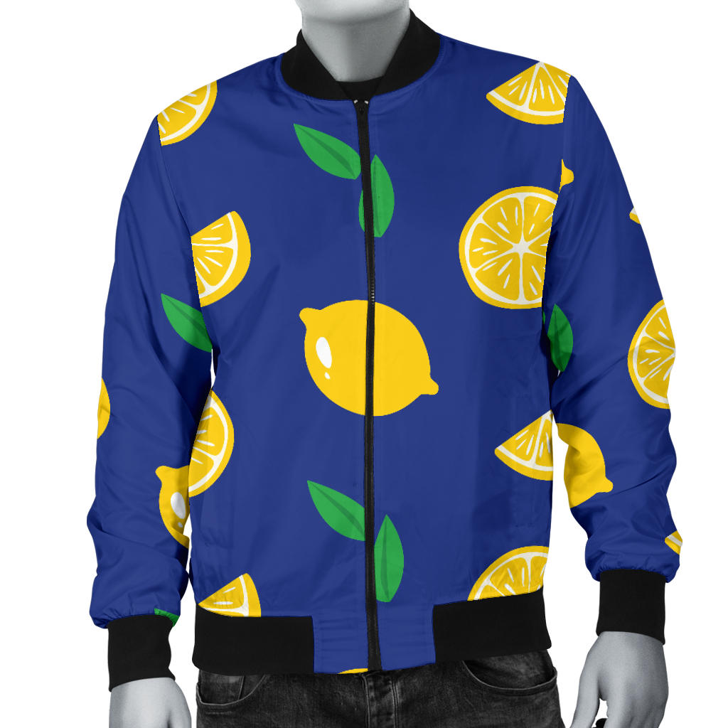 Citrus Pattern Print Design 02 Men Bomber Jacket