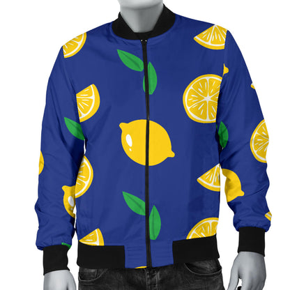 Citrus Pattern Print Design 02 Men Bomber Jacket