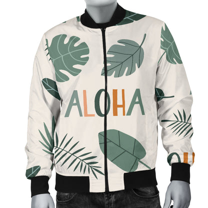 Aloha Hawaii Pattern Print Design 05 Men Bomber Jacket