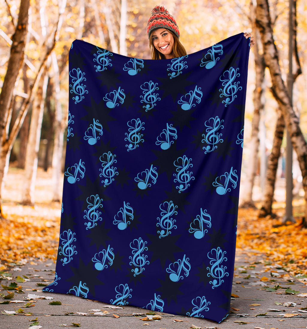 Music note Pattern Print Design A04 Premium Blanket
