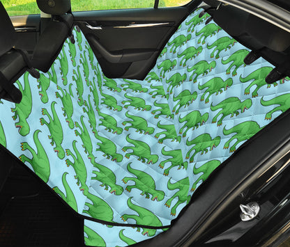 T Rex Pattern Print Design A01 Rear Dog Car Seat Cover Hammock