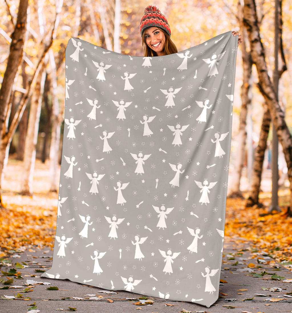Angel Pattern Print Design 03 Premium Blanket
