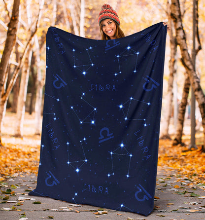 Libra Pattern Print Design 04 Premium Blanket